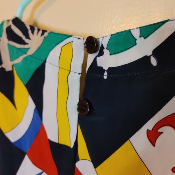 First Impressions Size Medium M Polyester Vintage Retro Vibrant Top Anchor - Picture 5 of 8